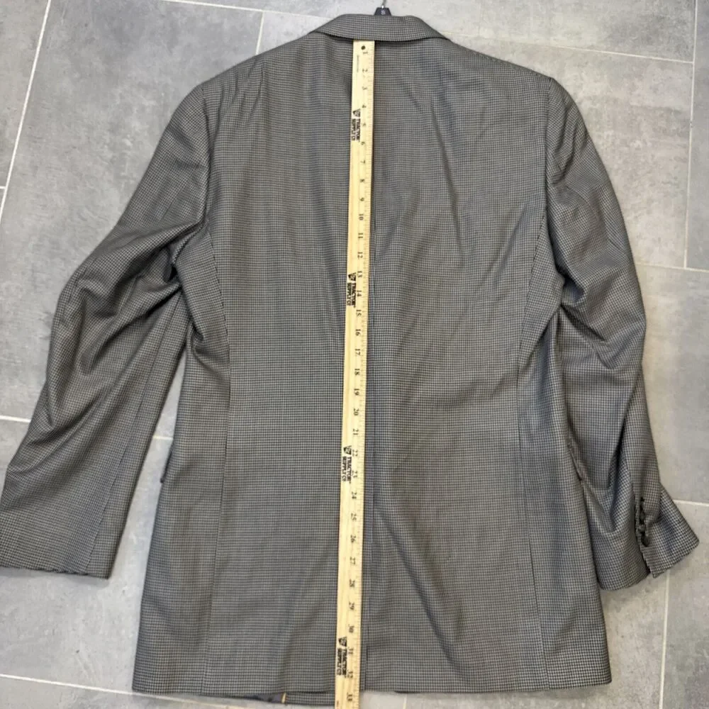 Hart Schaffner Marx Men’s 40L Sport Coat - Gray Houndstooth - Two-Button